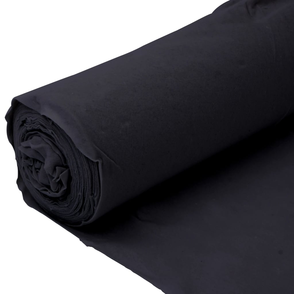 vidaXL Membrane géotextile noir 1 x 150 m fibre de polyester