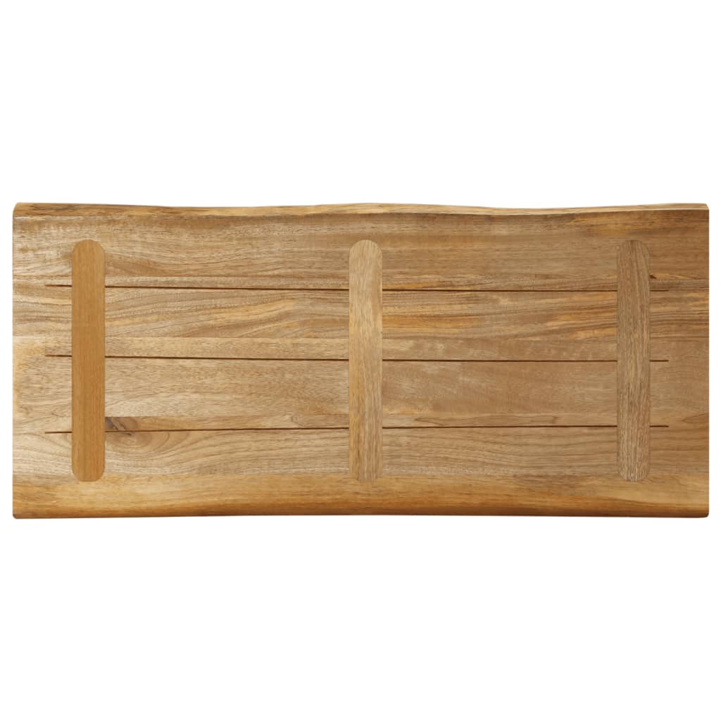 vidaXL Dessus de table bord vivant 100x40x3,8 cm bois de manguier brut