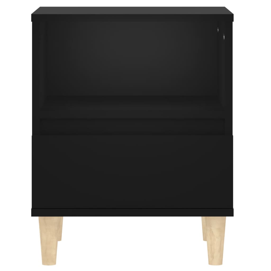 vidaXL Table de chevet Noir 40x35x50 cm