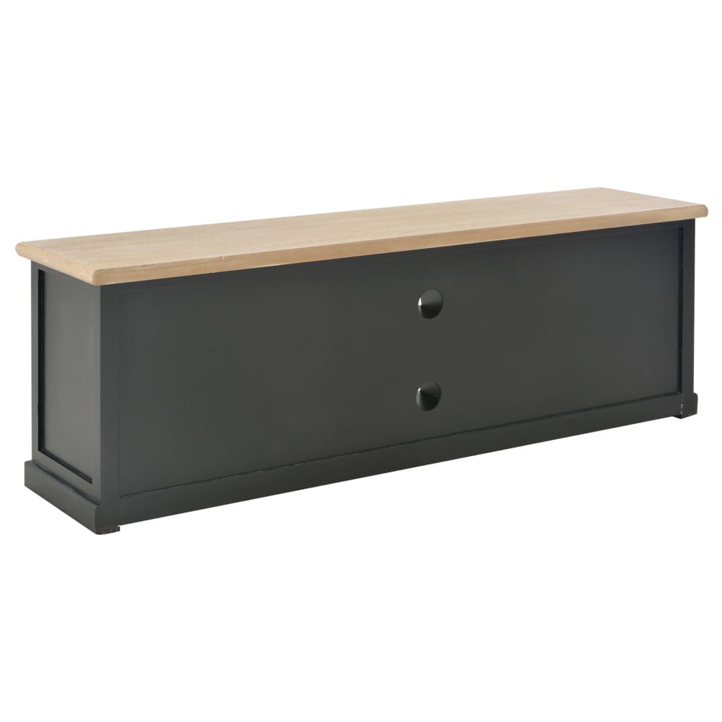 vidaXL Meuble TV Noir 120x30x40 cm Bois