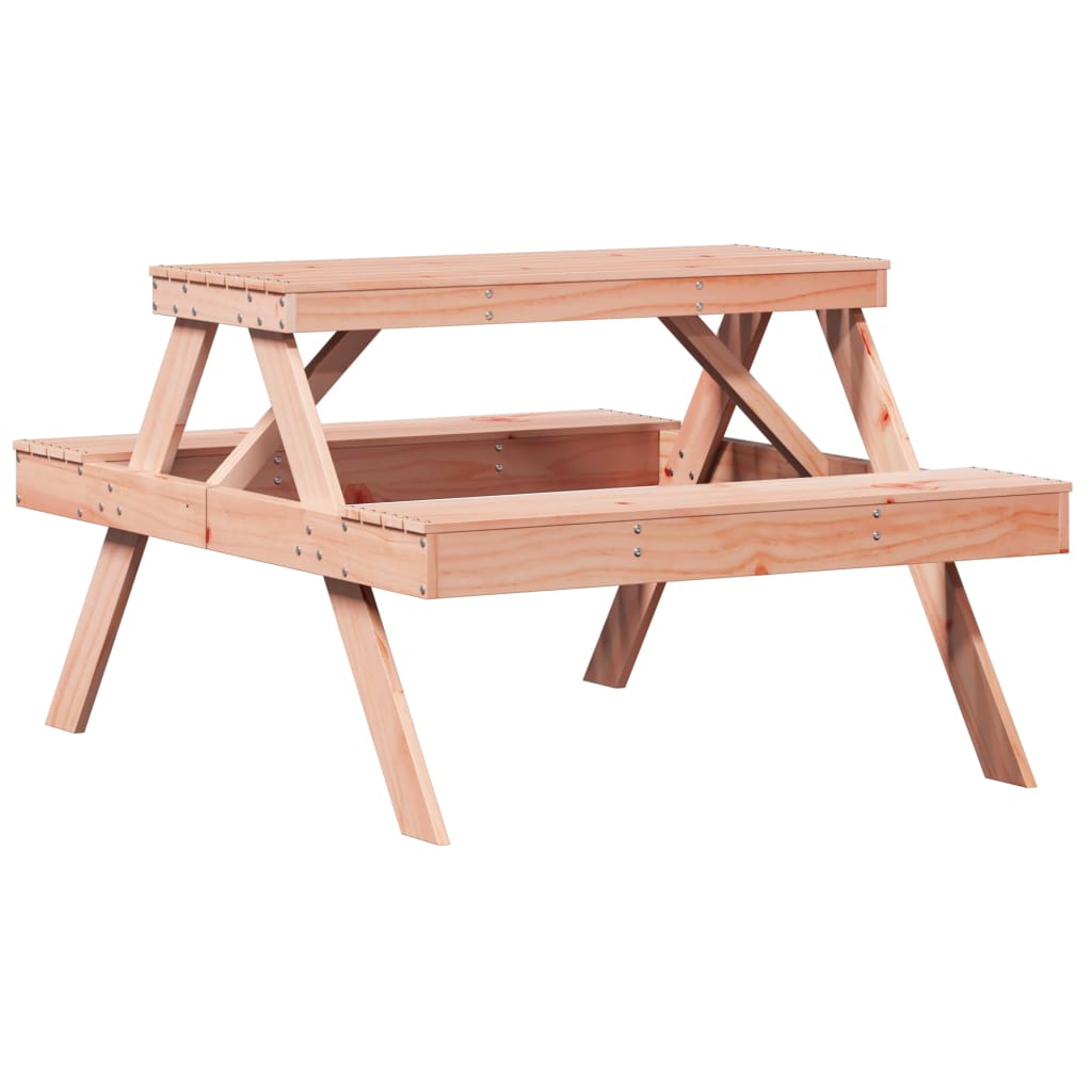 vidaXL Table de pique-nique 105x134x75 cm bois massif de douglas