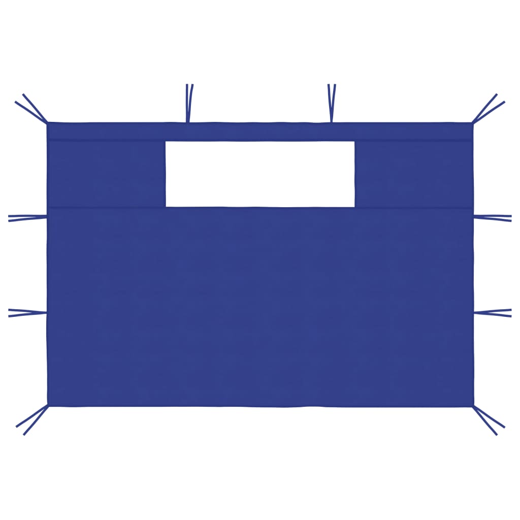 vidaXL Parois latérales de belvédère fenêtres 2 pcs 4x2,1m Bleu 70g/m²