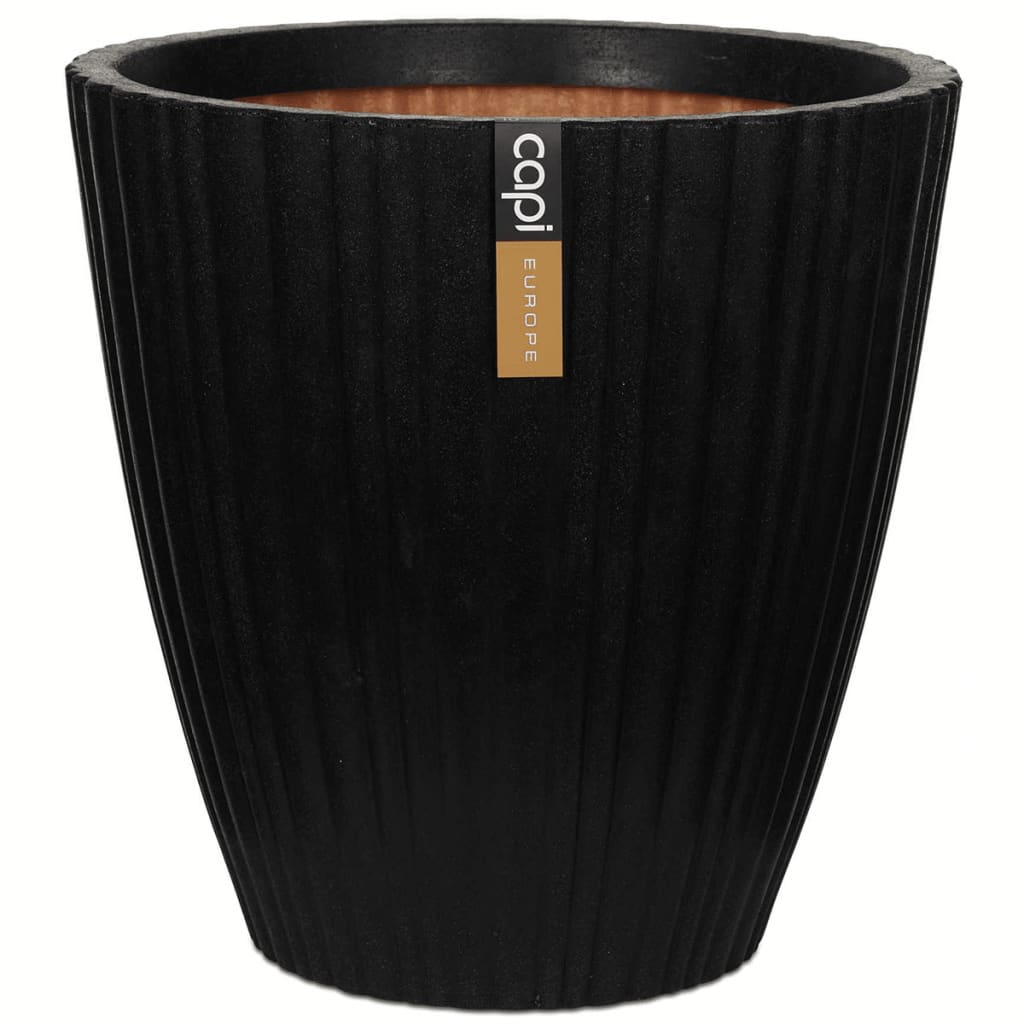 Capi Pot à fleurs Urban Tube conique 55x52 cm noir KBLT802