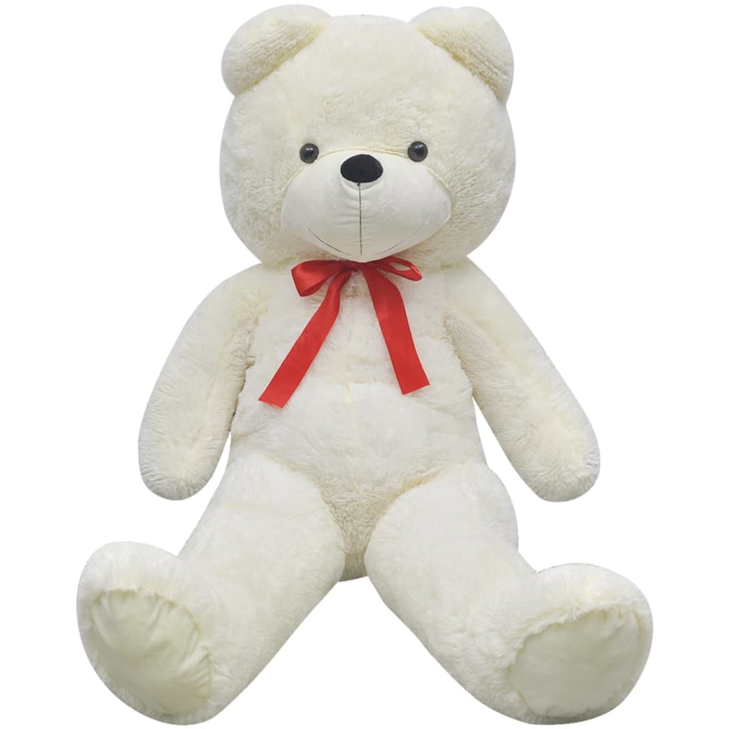 vidaXL Ourson en peluche XXL Blanc 135 cm