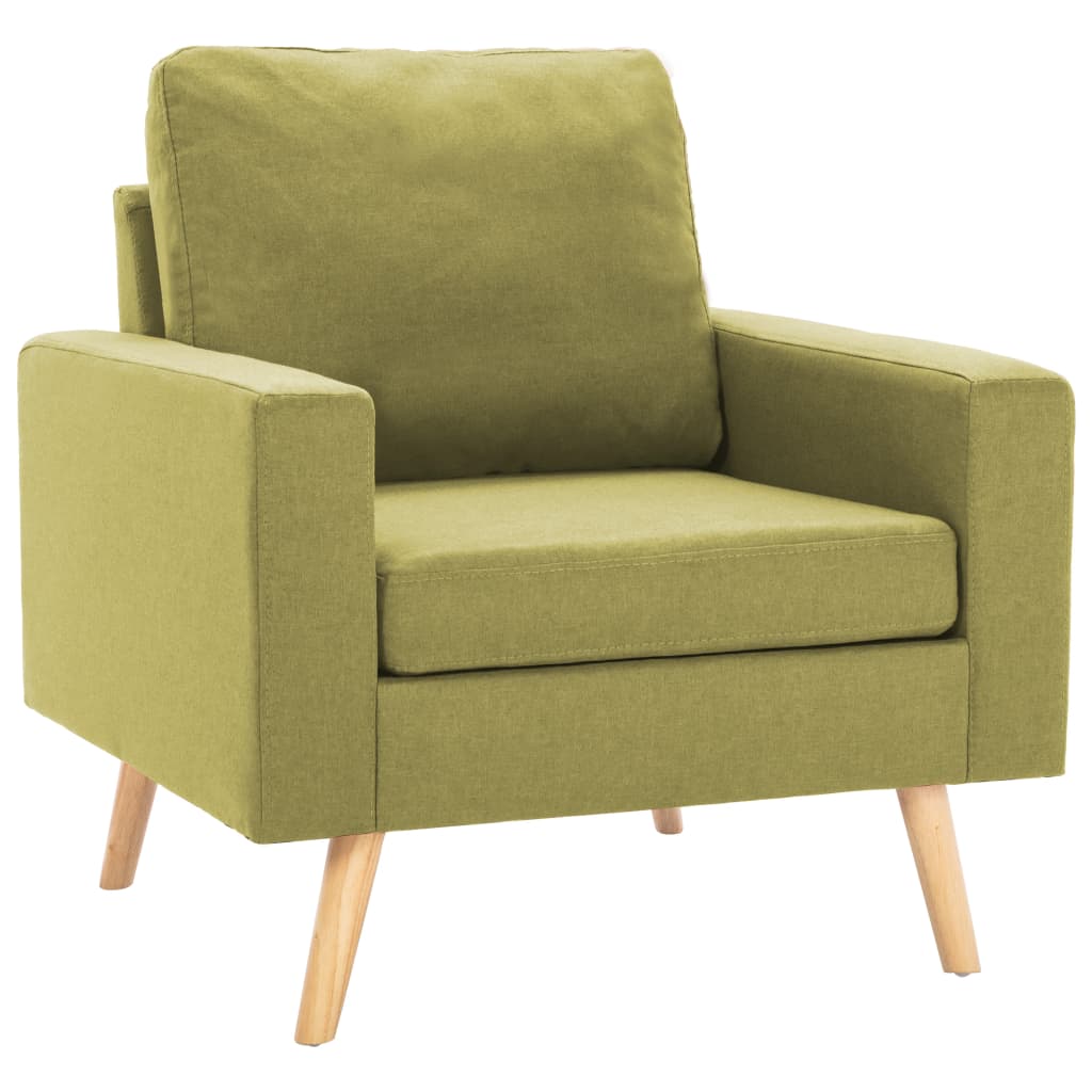 vidaXL Fauteuil vert tissu