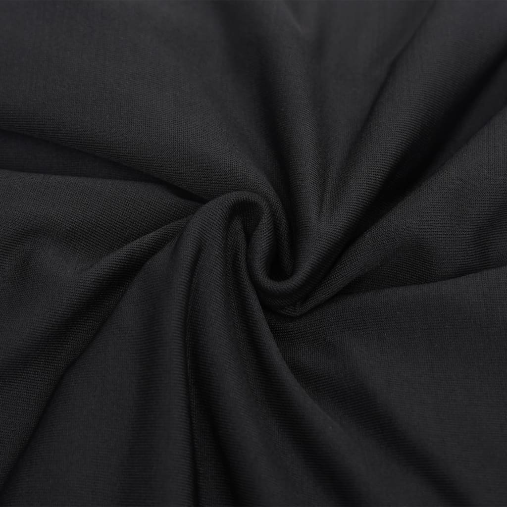 vidaXL Housse extensible de canapé 4 places Noir Jersey de polyester