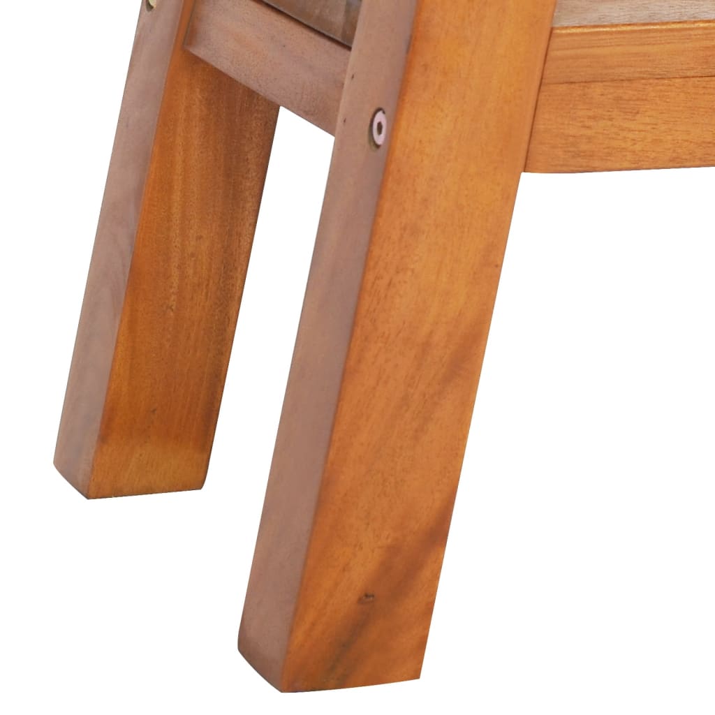 vidaXL Table console 110x30x75 cm bois massif d'acajou