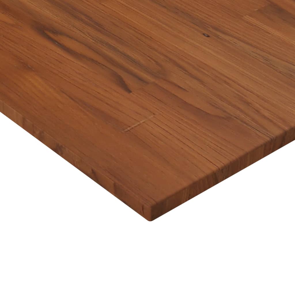 vidaXL Dessus de table carré Marron foncé80x80x1,5cm Bois chêne traité