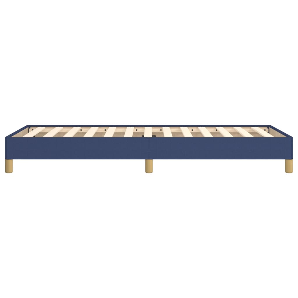 vidaXL Cadre de lit sans matelas bleu 90x190 cm tissu