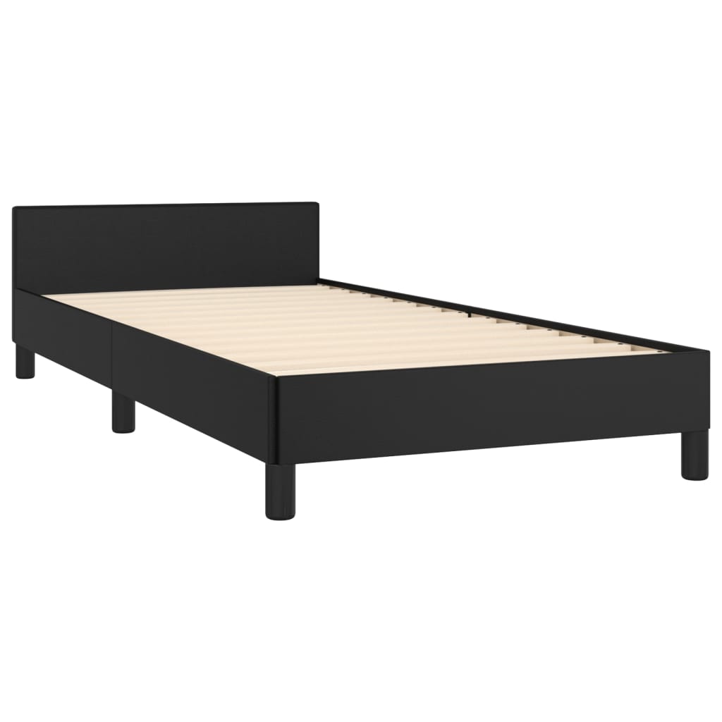 vidaXL Cadre de lit et tête de lit sans matelas noir 80x200 cm velours