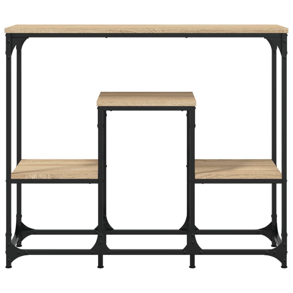 vidaXL Table console chêne sonoma 89,5x28x76 cm bois d'ingénierie