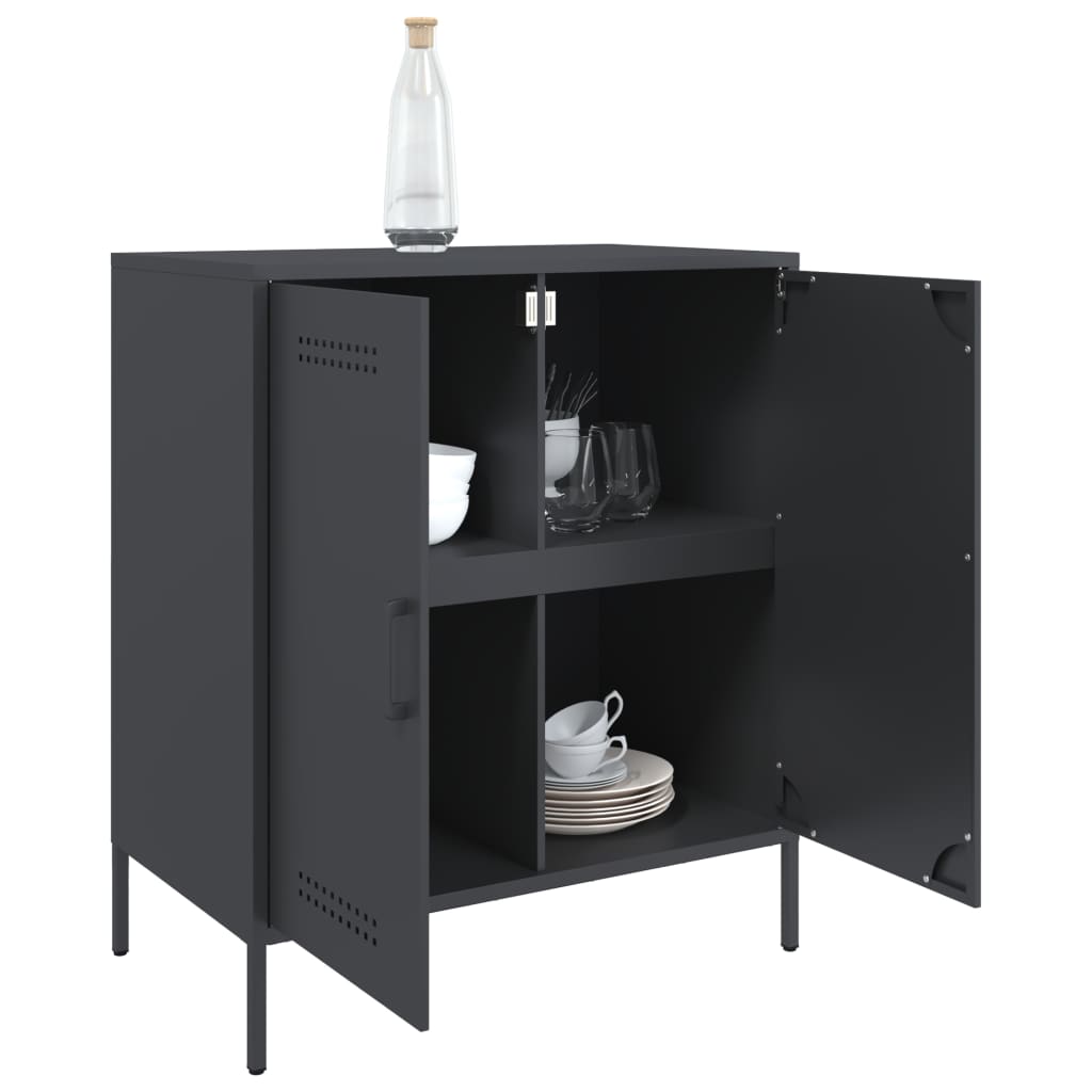 vidaXL Buffet anthracite 68x39x79 cm acier