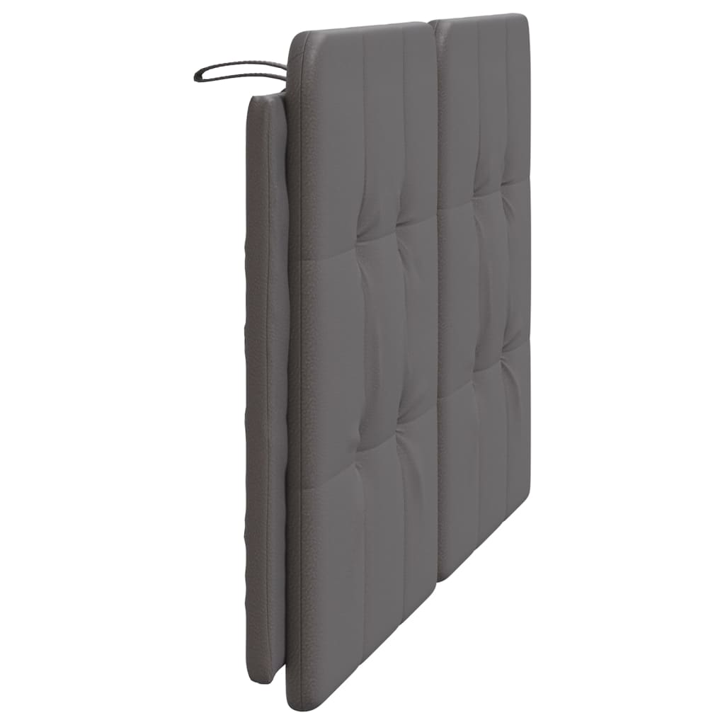 vidaXL Coussin de tête de lit gris 140 cm similicuir