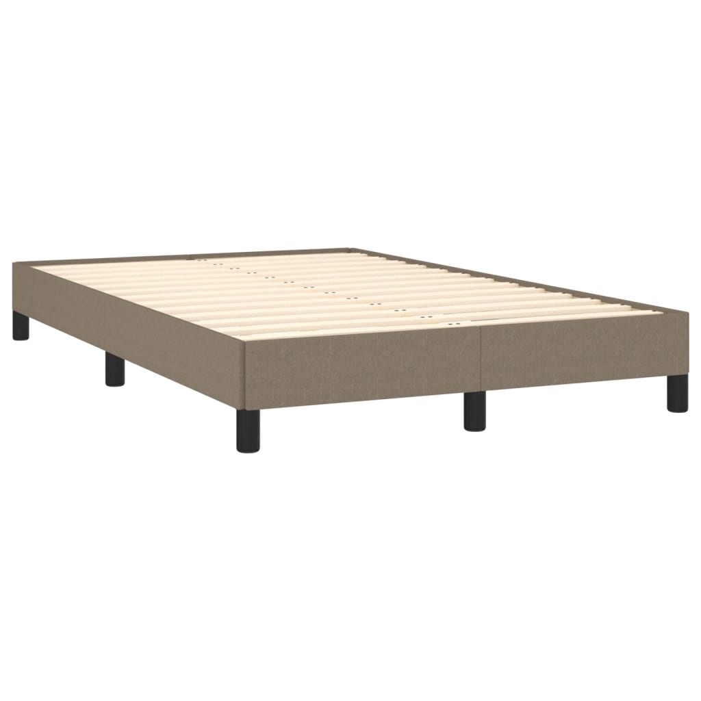 vidaXL Cadre de lit sans matelas taupe 120x200 cm tissu