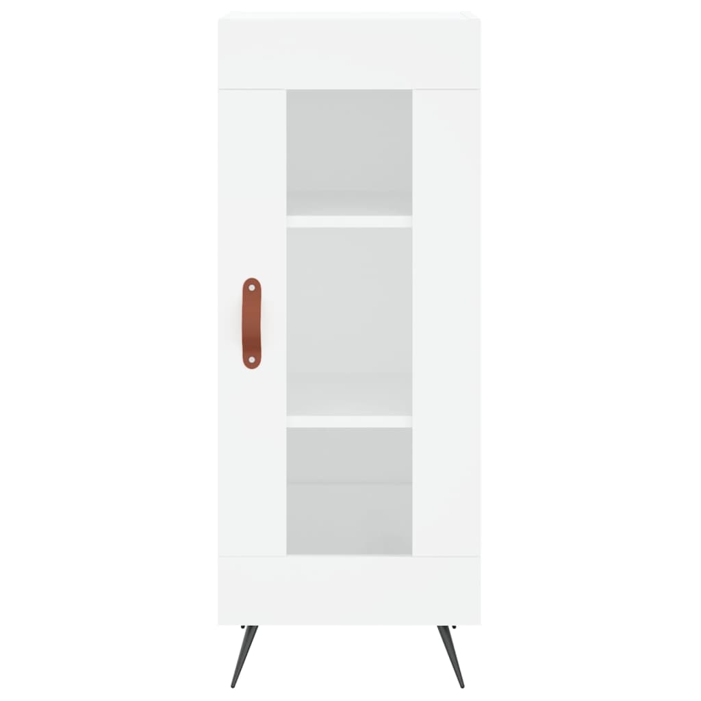 vidaXL Buffet haut Blanc 34,5x34x180 cm Bois d'ingénierie