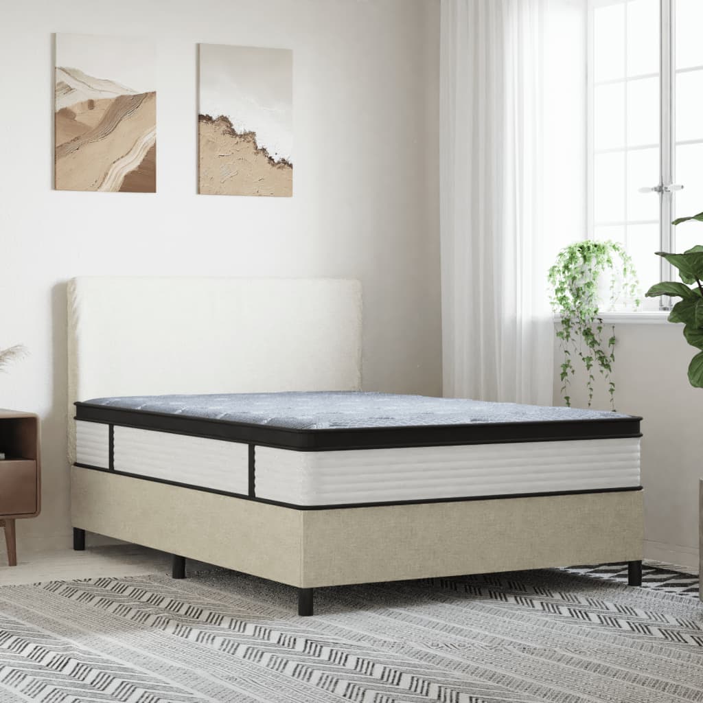 vidaXL Matelas à ressorts ensachés moyen 140x190 cm