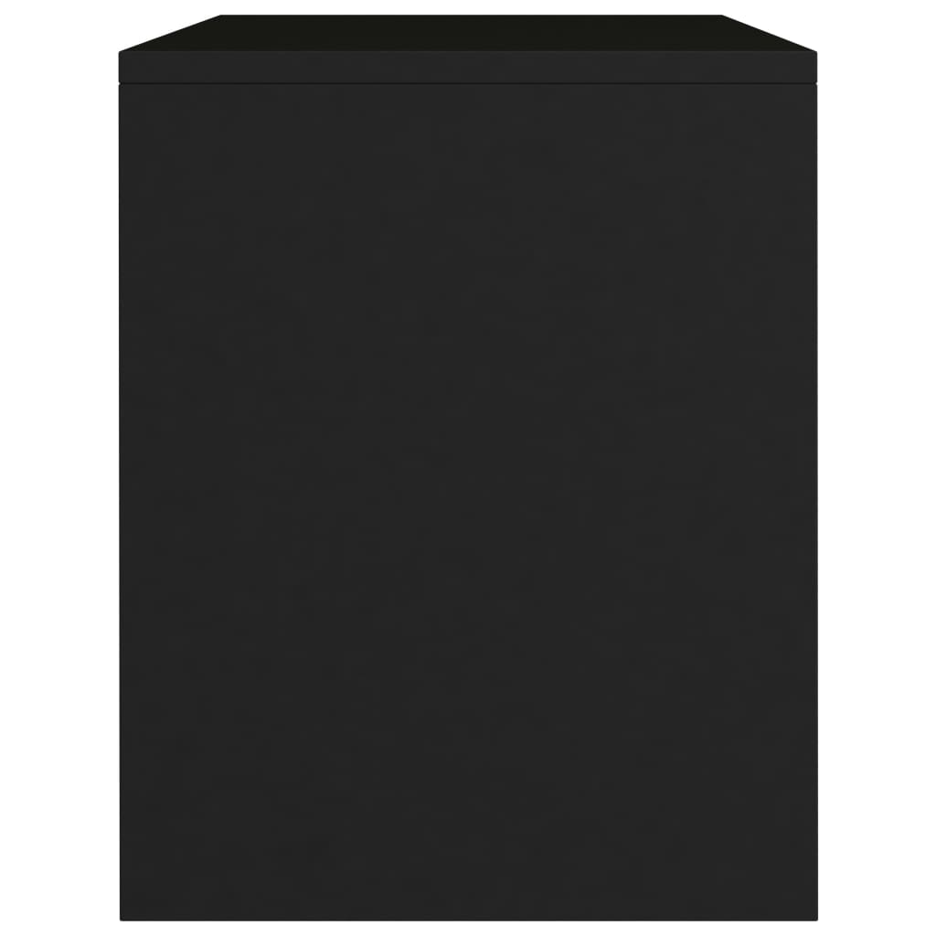vidaXL Table de chevet Noir 40x30x40 cm Bois d'ingénierie