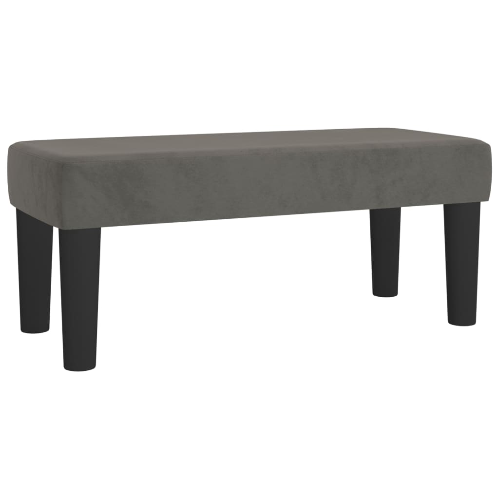 vidaXL Sommier à lattes de lit avec matelas Gris foncé 100x200 cm