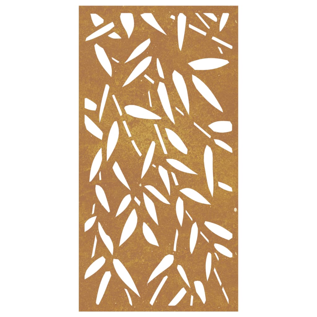 vidaXL Décoration murale jardin 105x55 cm design de feuille de bambou