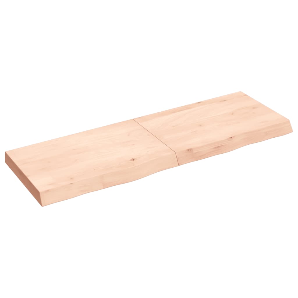 vidaXL Dessus de table 120x40x(2-6) cm bois de chêne massif non traité