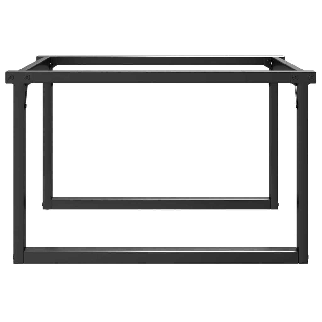 vidaXL Pieds de table basse cadre en O 70x60x43 cm fonte