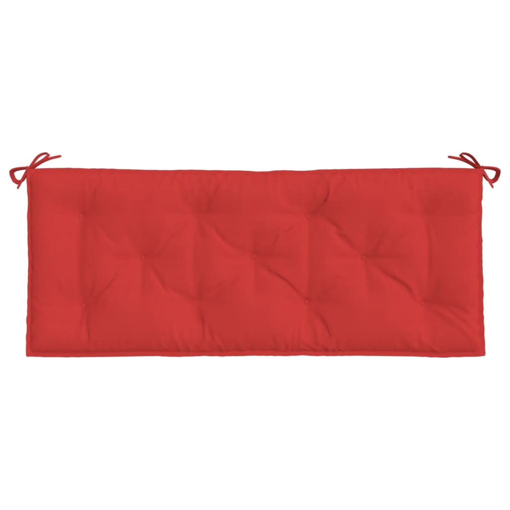 vidaXL Coussins de banc jardin lot de 2 rouge 120x50x7 cm tissu Oxford