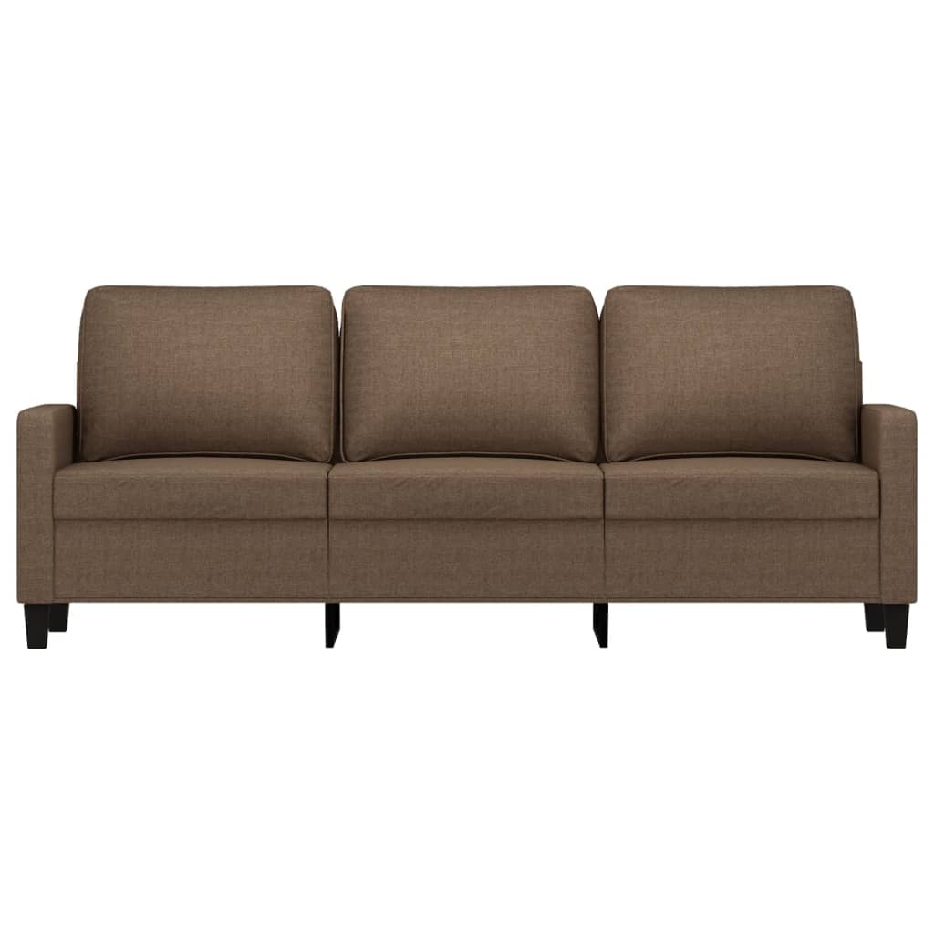 vidaXL Canapé à 3 places Marron 180 cm Tissu