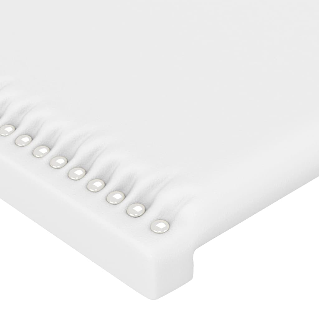 vidaXL Tête de lit à LED Blanc 80x5x78/88 cm Similicuir