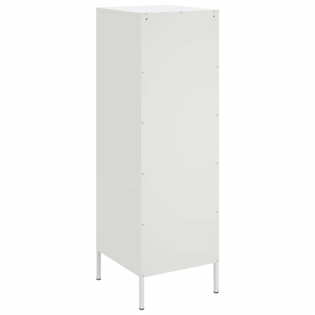 vidaXL Buffet haut blanc 36x39x113 cm acier