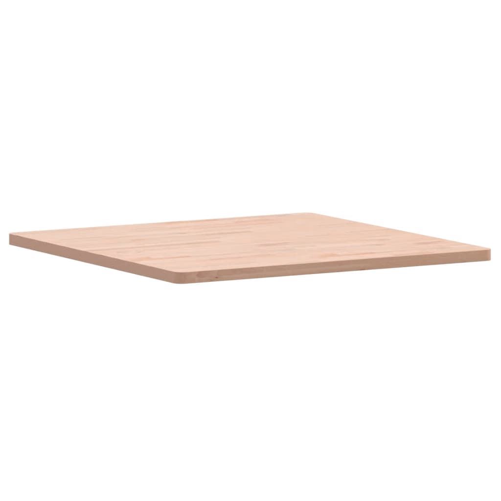 vidaXL Dessus de table 80x80x2,5 cm carré bois massif de hêtre