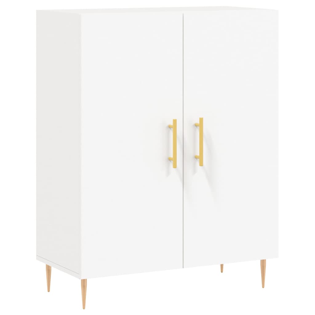 vidaXL Buffet haut Blanc 69,5x34x180 cm Bois d'ingénierie