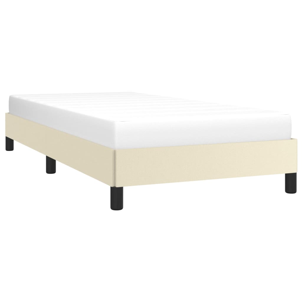 vidaXL Cadre de lit sans matelas crème 80x200 cm similicuir