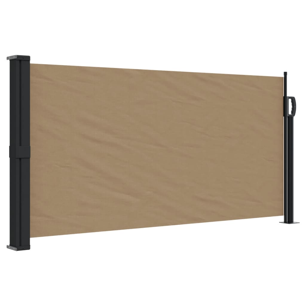 vidaXL Auvent latéral rétractable taupe 100x300 cm