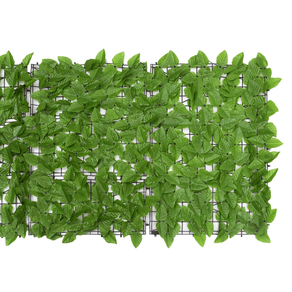 vidaXL Écran de balcon avec feuilles vert 300x75 cm