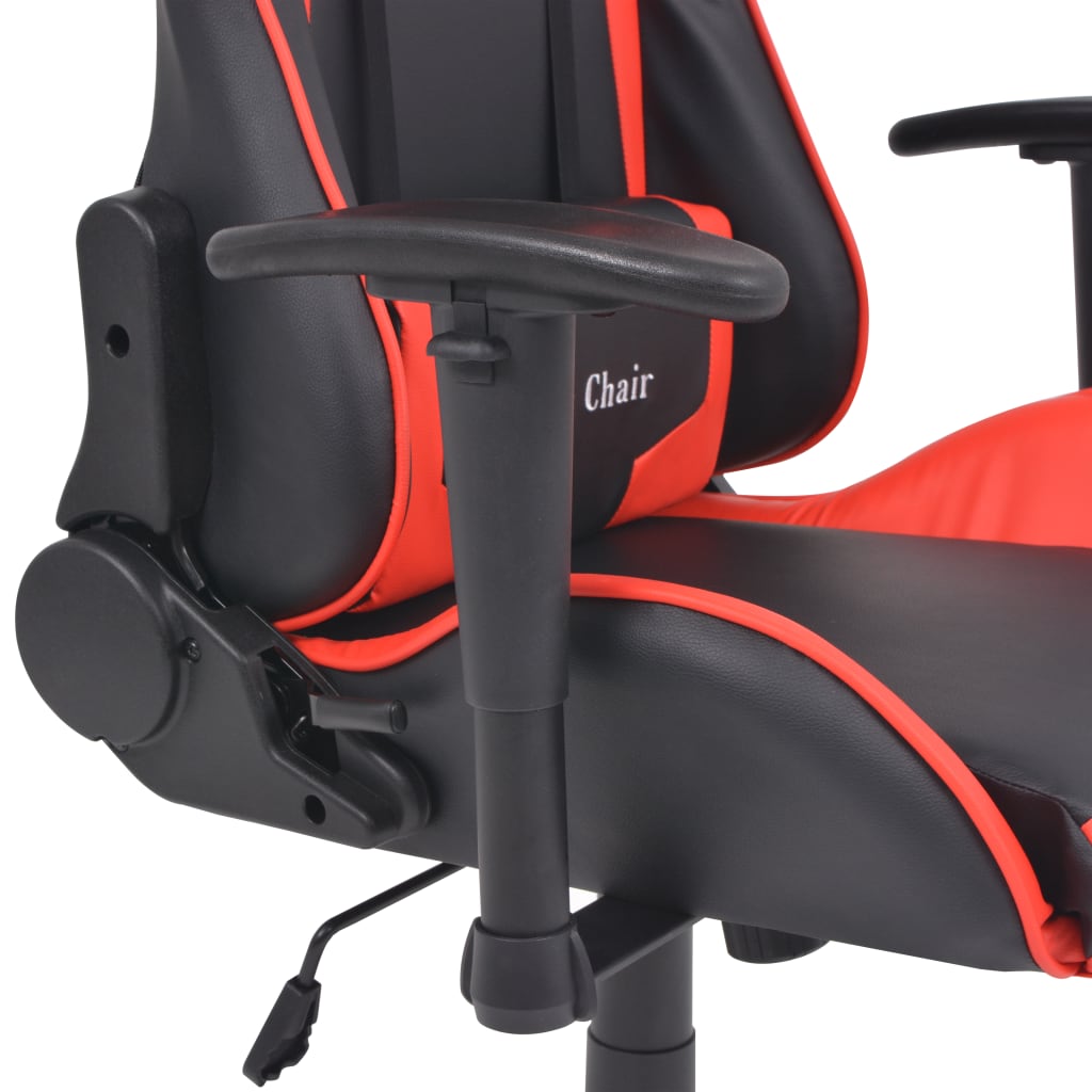 vidaXL Chaise de bureau inclinable Cuir artificiel Rouge