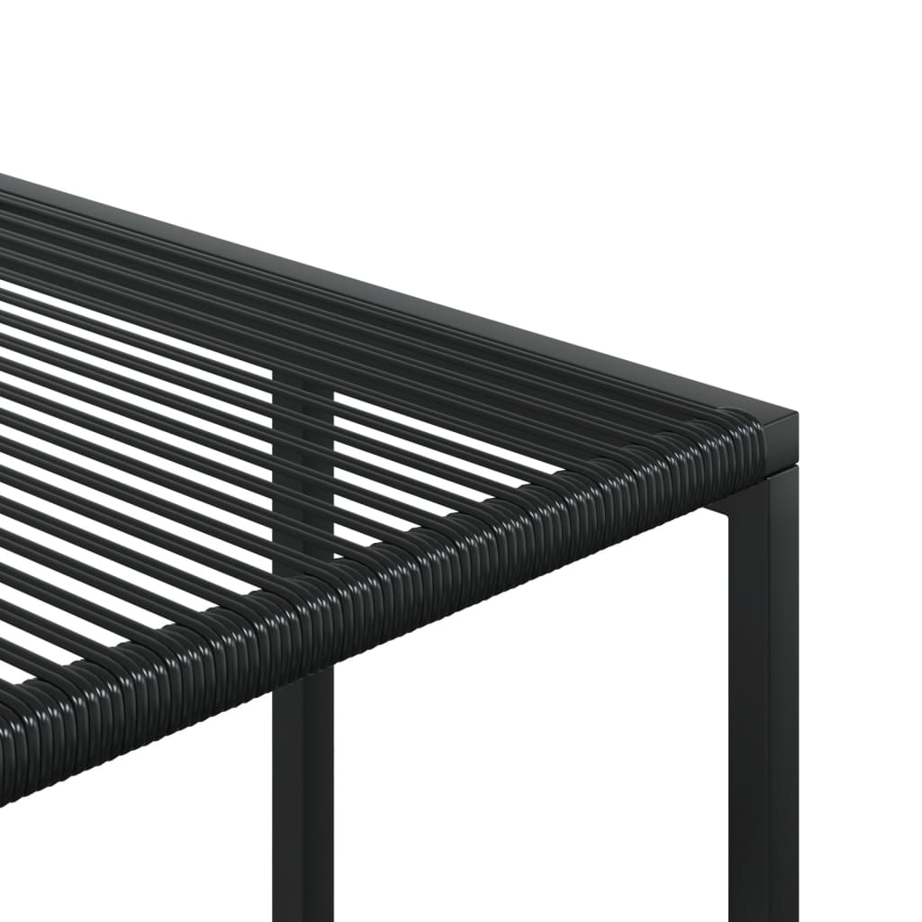 vidaXL Tabourets de jardin lot de 4 noir résine tressée