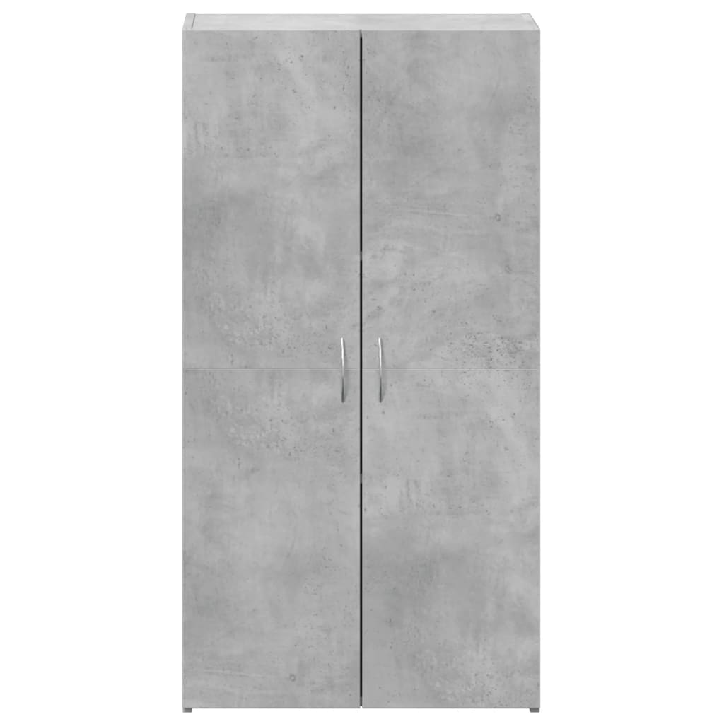 vidaXL Armoire de classement gris béton 60x32x115 cm bois d'ingénierie