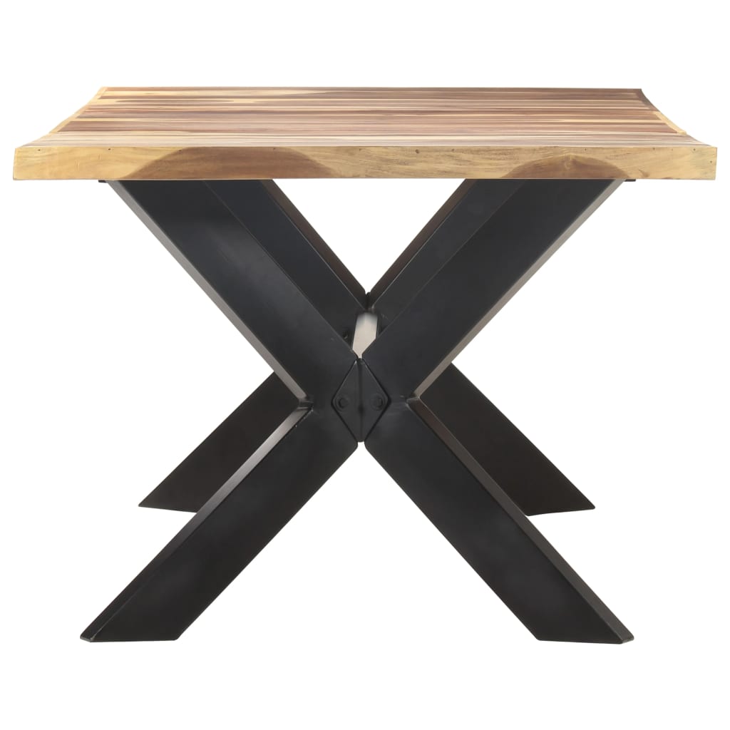 vidaXL Table de salle à manger 200x100x75 cm Bois avec finition miel