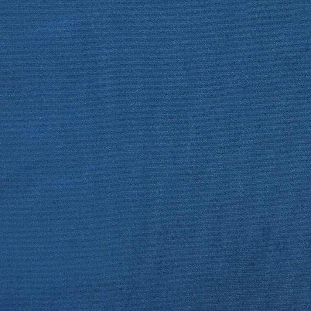 vidaXL Chaises pivotantes à manger lot de 2 bleu velours