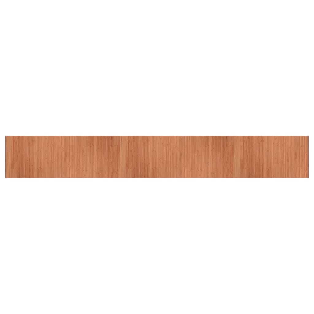 vidaXL Tapis rectangulaire marron 70x500 cm bambou