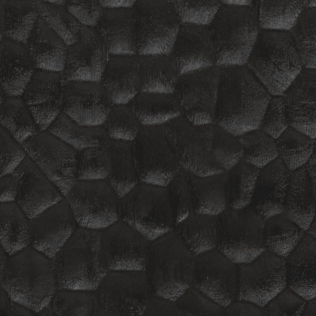 vidaXL Table de chevet noir 50x33x60 cm bois de manguier massif