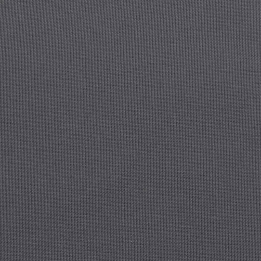 vidaXL Coussin de palette anthracite 70x40x12 cm tissu