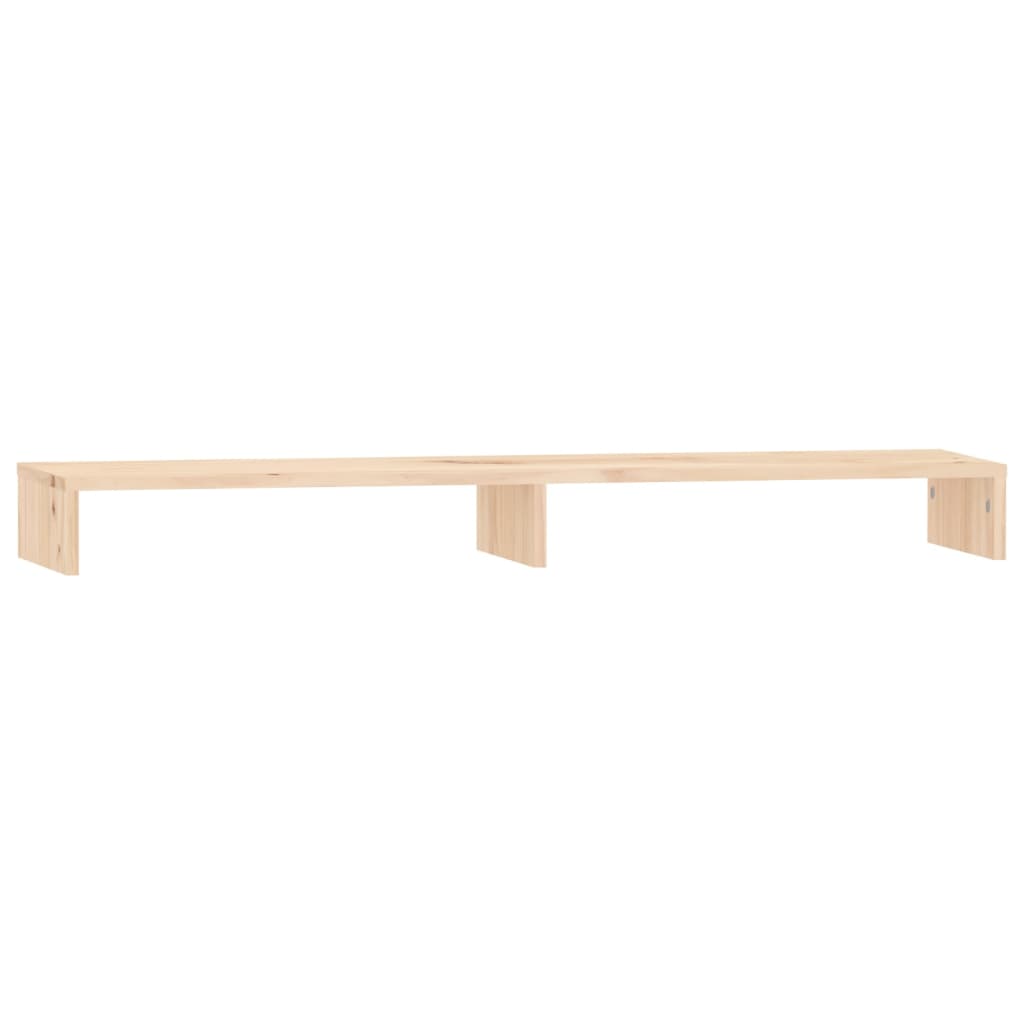 vidaXL Support pour moniteur 100x27x10 cm Bois de pin solide