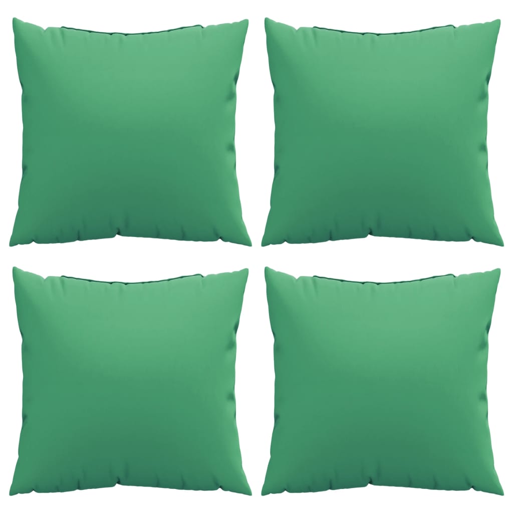 vidaXL Coussins décoratifs lot de 4 vert 60x60 cm tissu