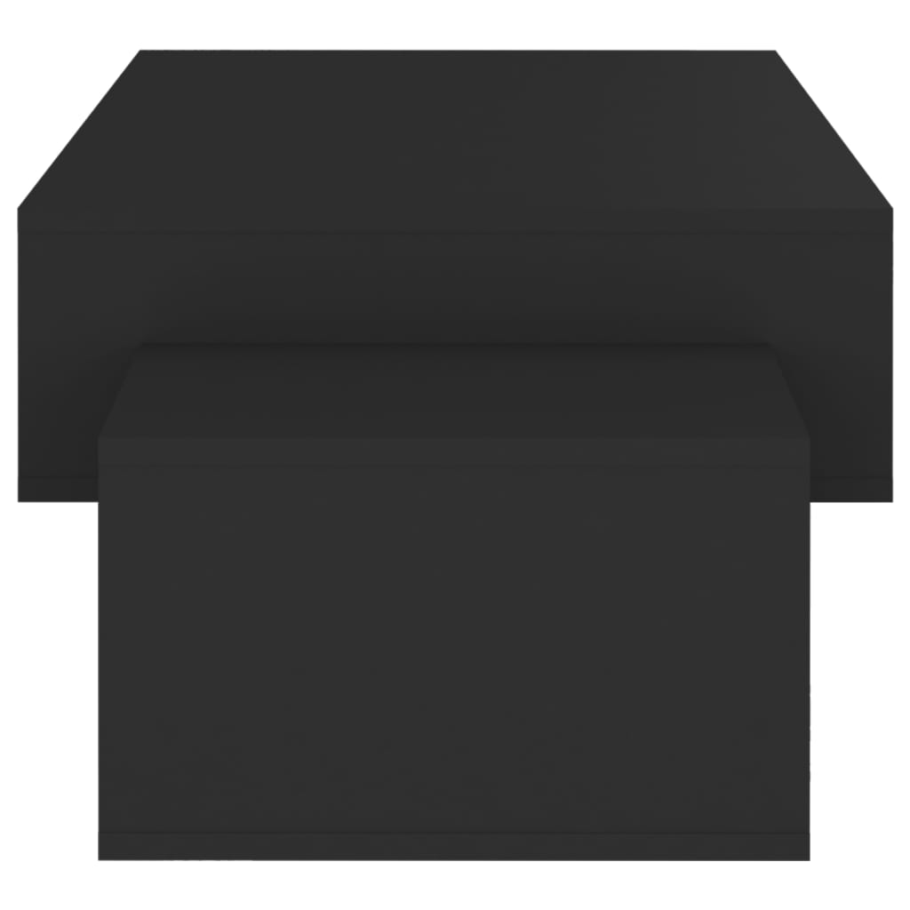 vidaXL Table basse Noir 105x55x32 cm Aggloméré