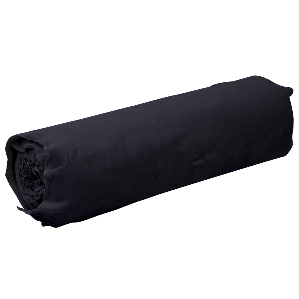 vidaXL Membrane géotextile noir 1 x 10 m fibre de polyester