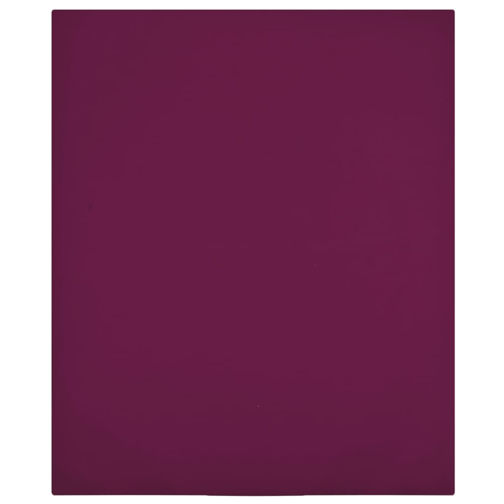 vidaXL Drap-housse Jersey Bordeaux 160x200 cm Coton