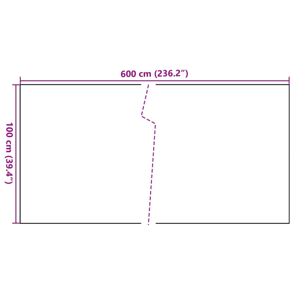 vidaXL Paravent de balcon anthracite 600x100 cm résine tressée