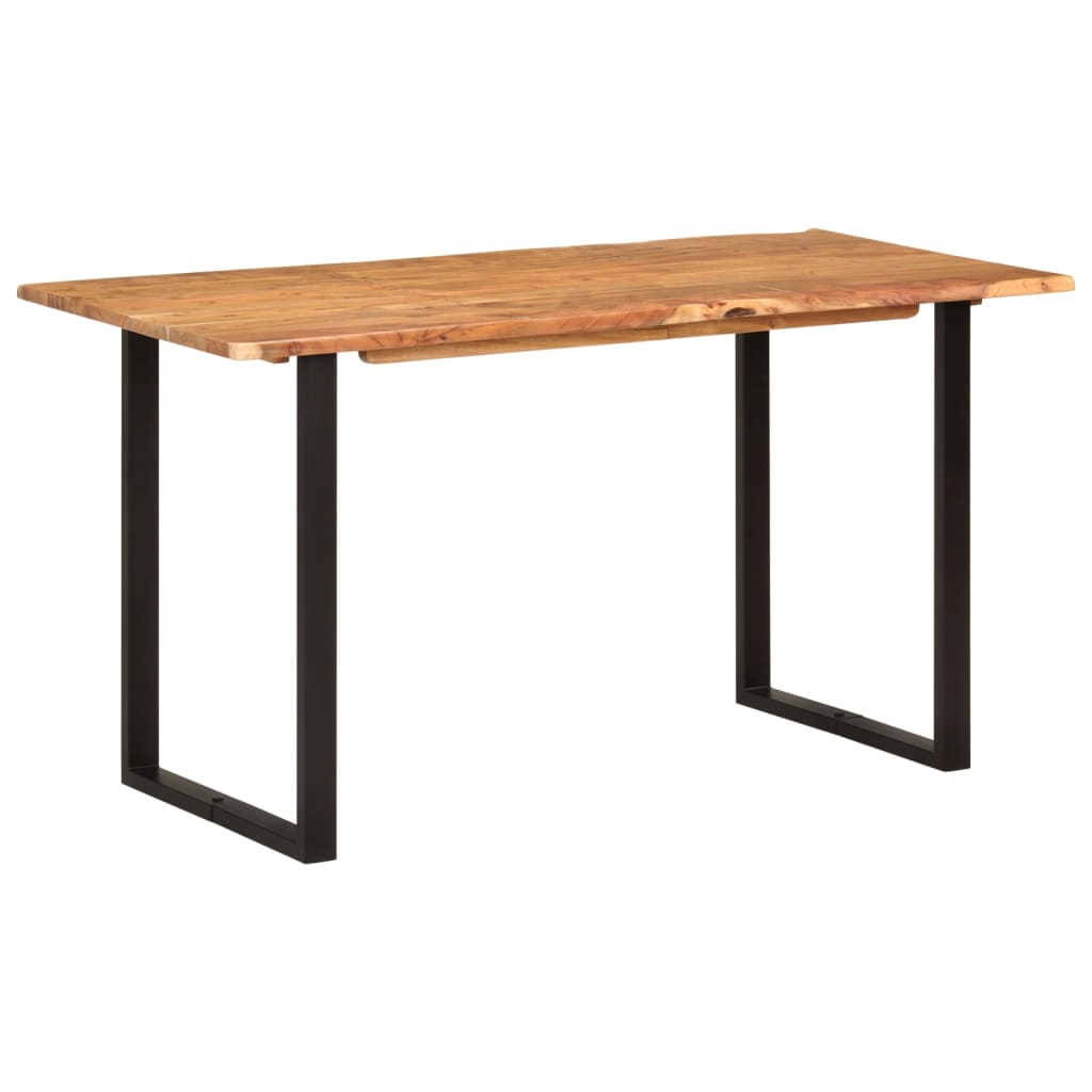vidaXL Table de salle à manger 140x70x76 cm Bois d'acacia solide