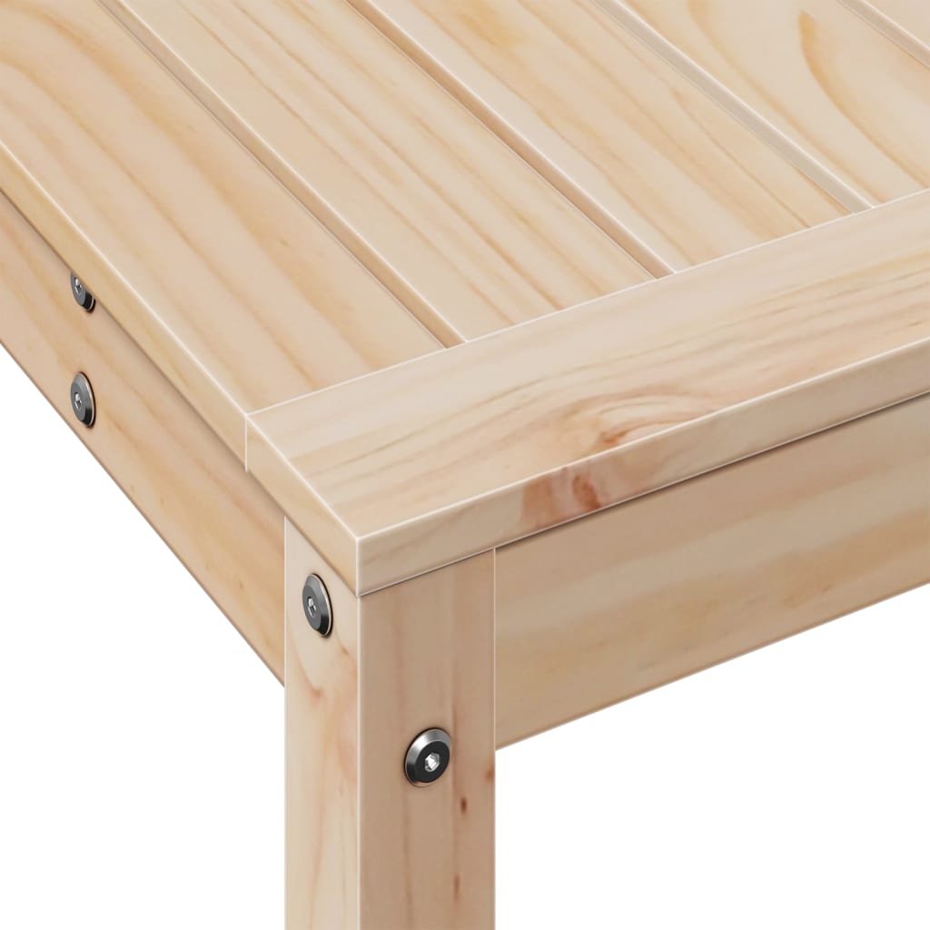 vidaXL Table de rempotage avec étagère 108x35x75 cm bois massif de pin